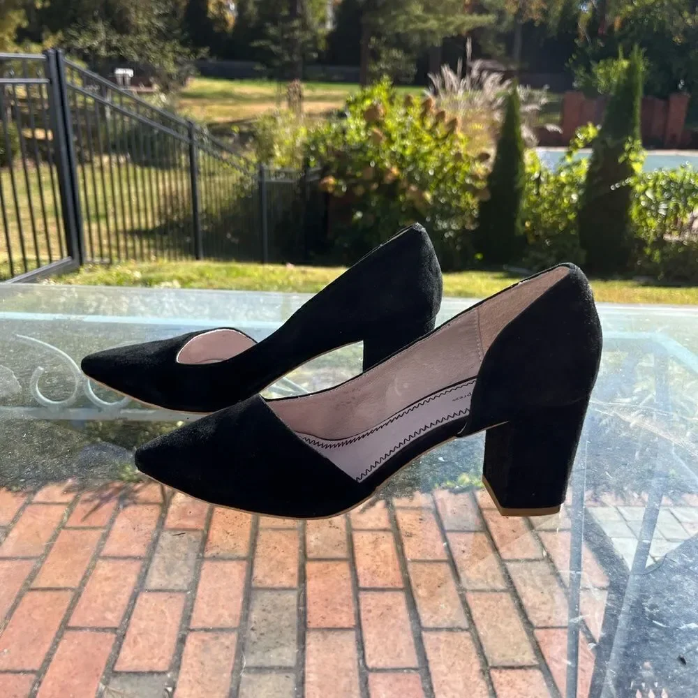 Anthropologie Pilcro Letterpress Suede Pumps NWT